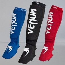 Захист гомілки і голеностопа Venum Kontact shinguards-Cotton